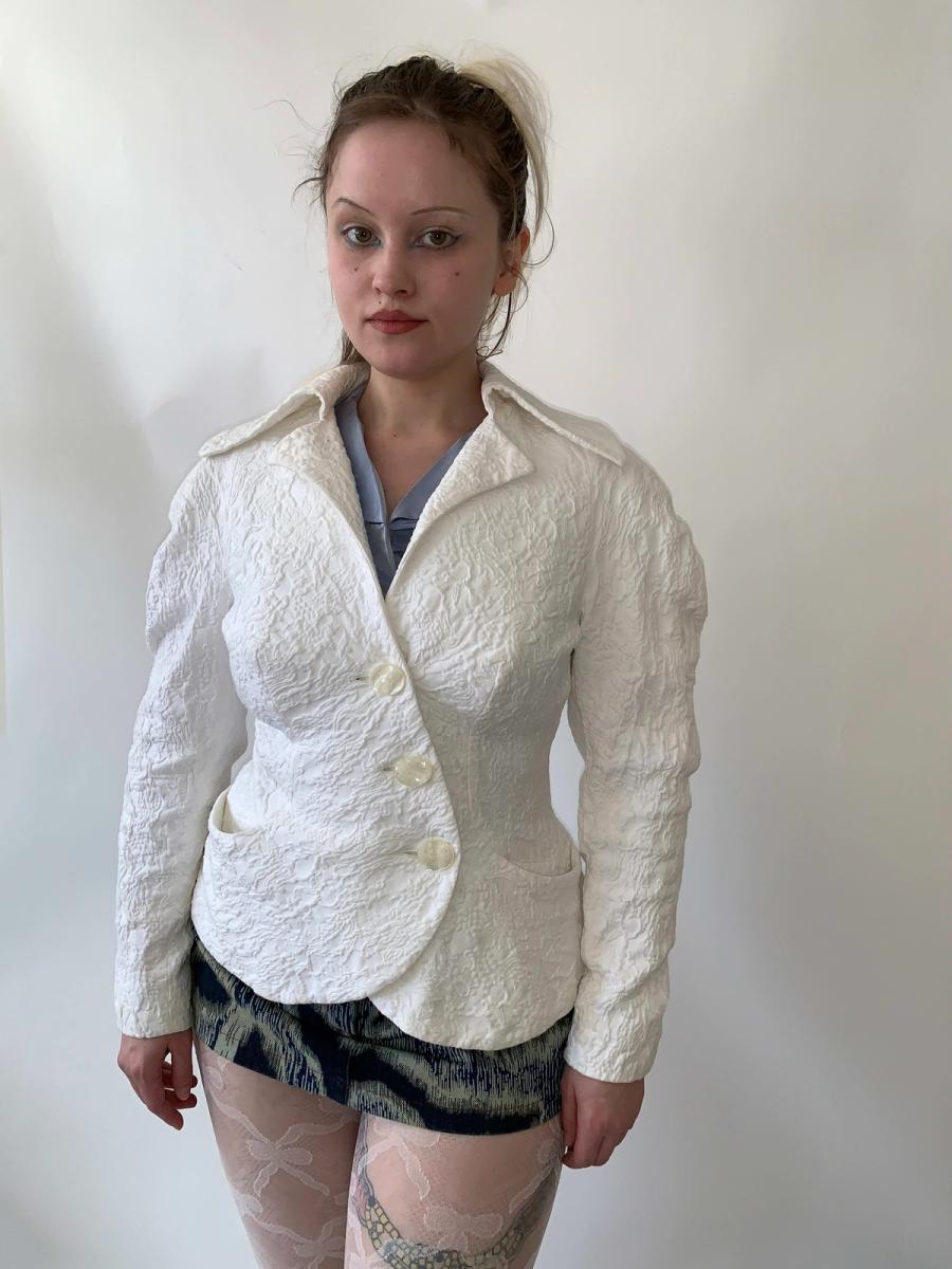 Vivienne Westwood 90s Floral Cotton Jacquard Jacket product image