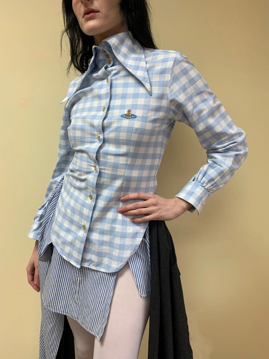 90s Vivienne Westwood Gingham Button Up product image