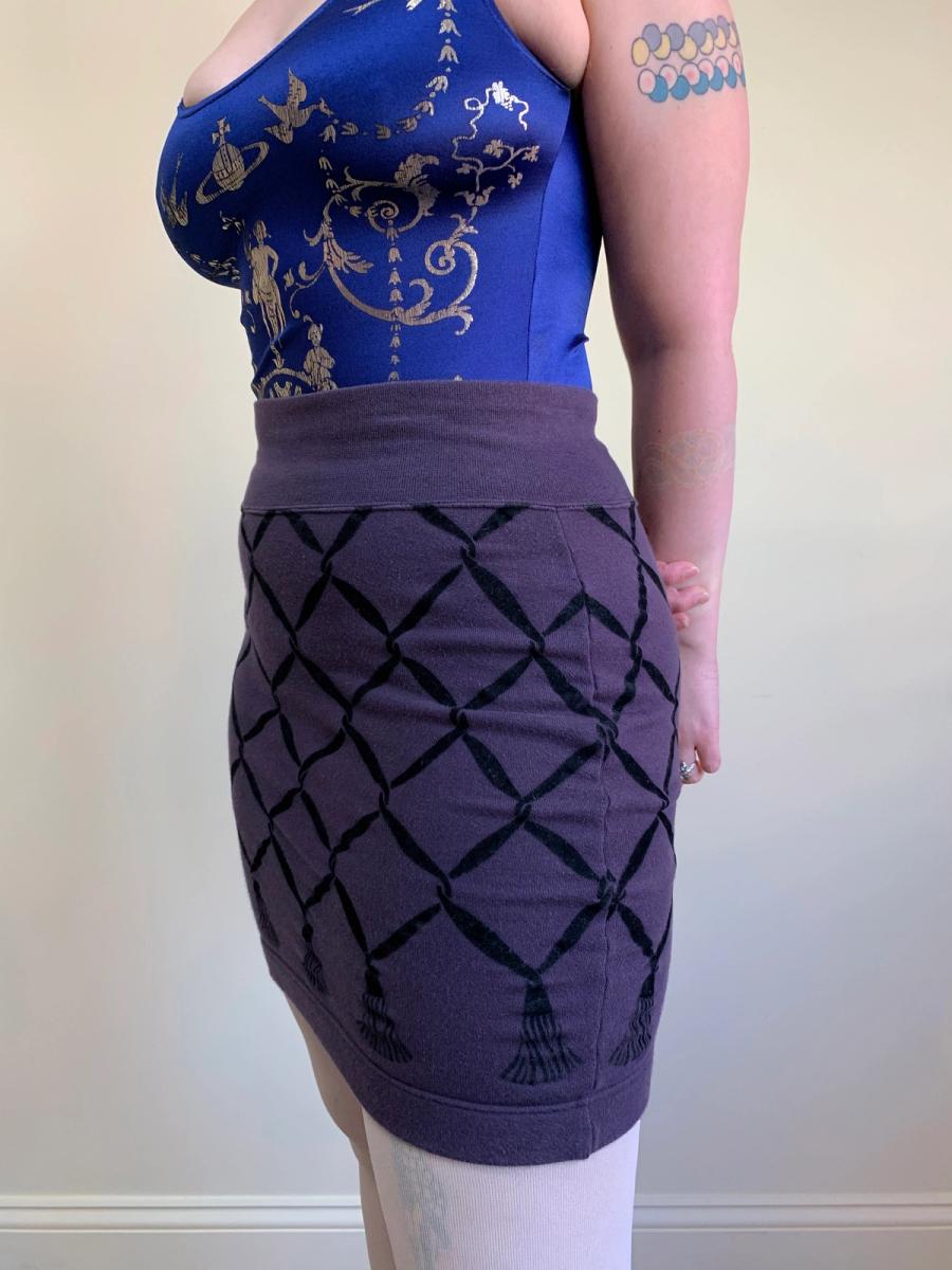 Chantal Thomass Flocked Sweatshirt Skirt product image