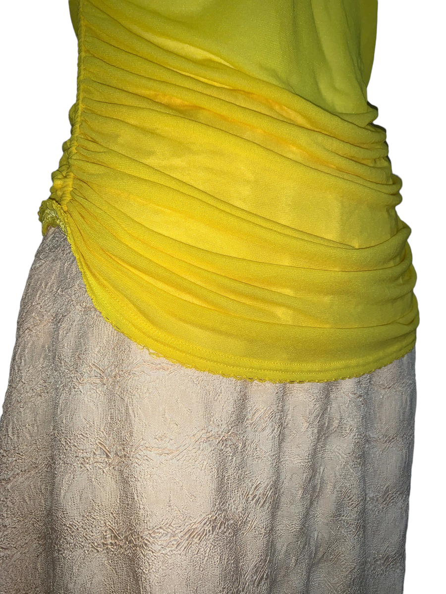 Jean-Paul Gaultier Yellow Sheer Blouse product image