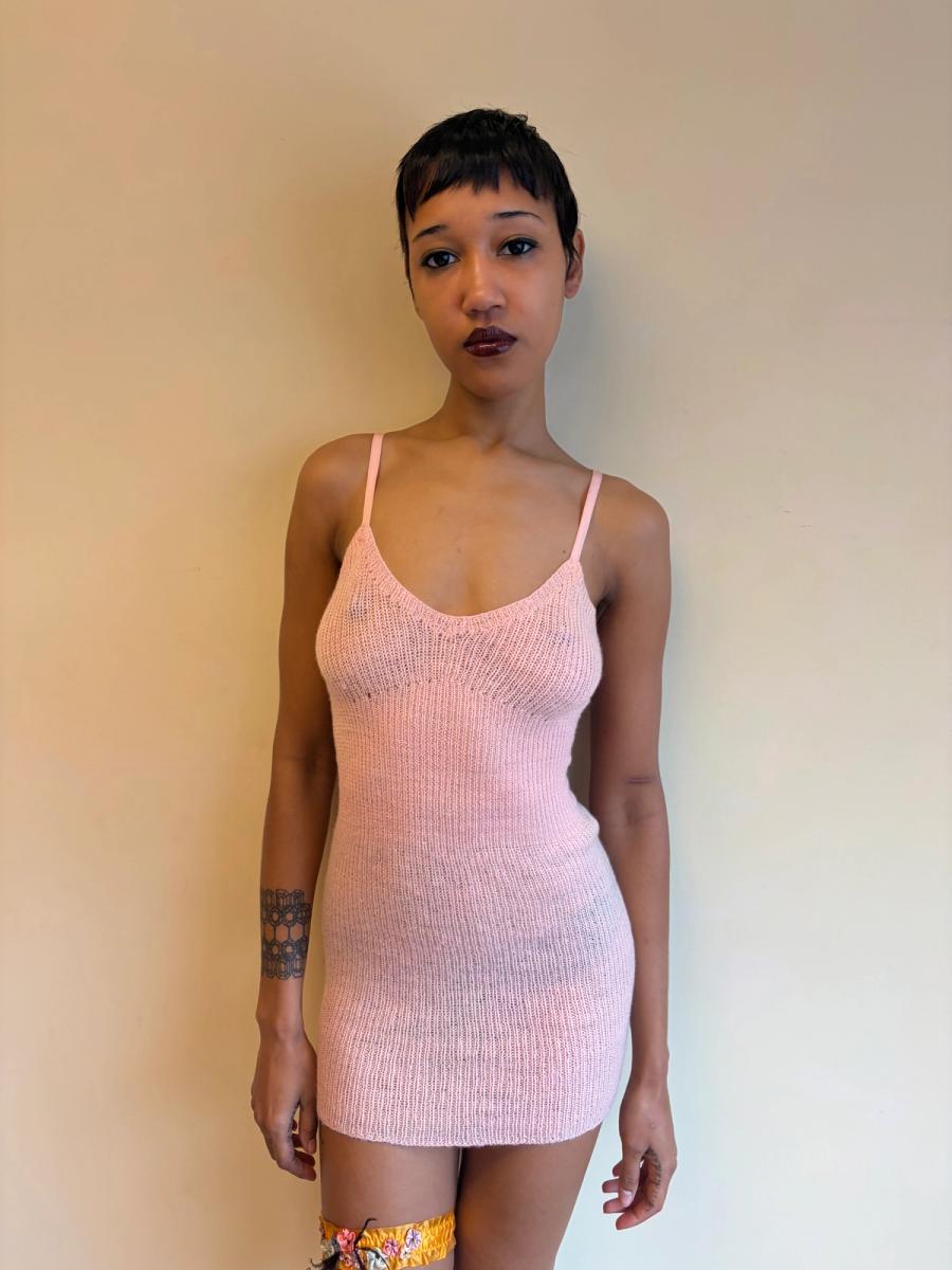 1930 Knit Bubblegum Pink Slip product image