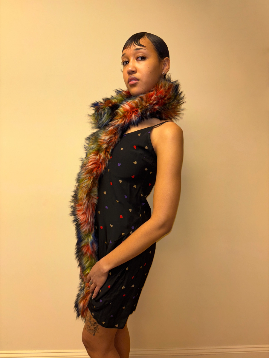 Tsumori Chisato Rainbow Faux Fur Scarf product image