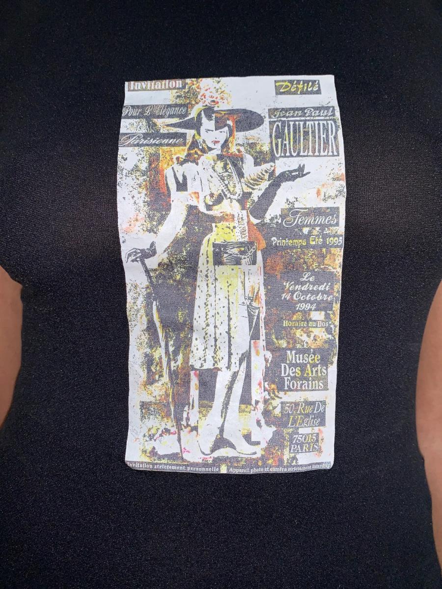 90s Jean-Paul Gaultier Invitation Mesh Shirt product image