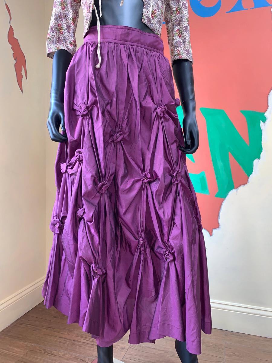 80s Kansai Yamamoto Scrunched Maxi Skirt product image