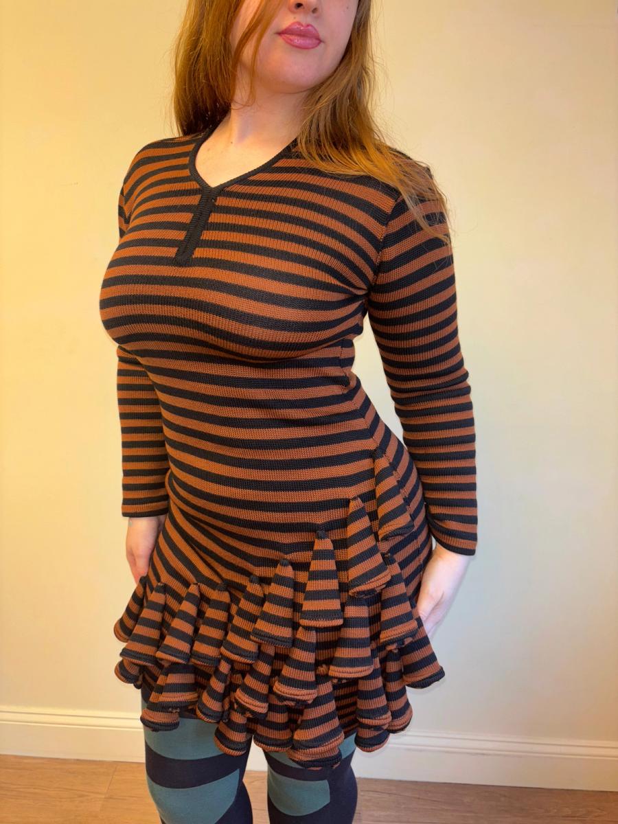 1980s Dorothée Bis Knit Dimensional Dress product image