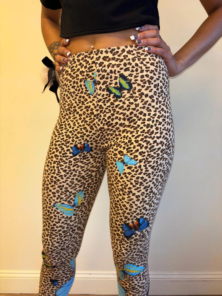 Kenzo Cheetah Print Butterfly Leggings product image