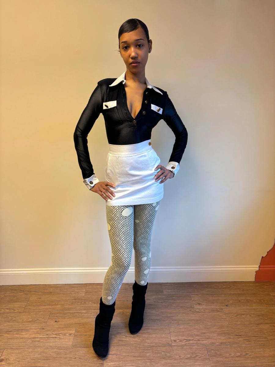 80s "Destroy" by John Richmond Suit Illusion Leotard product image