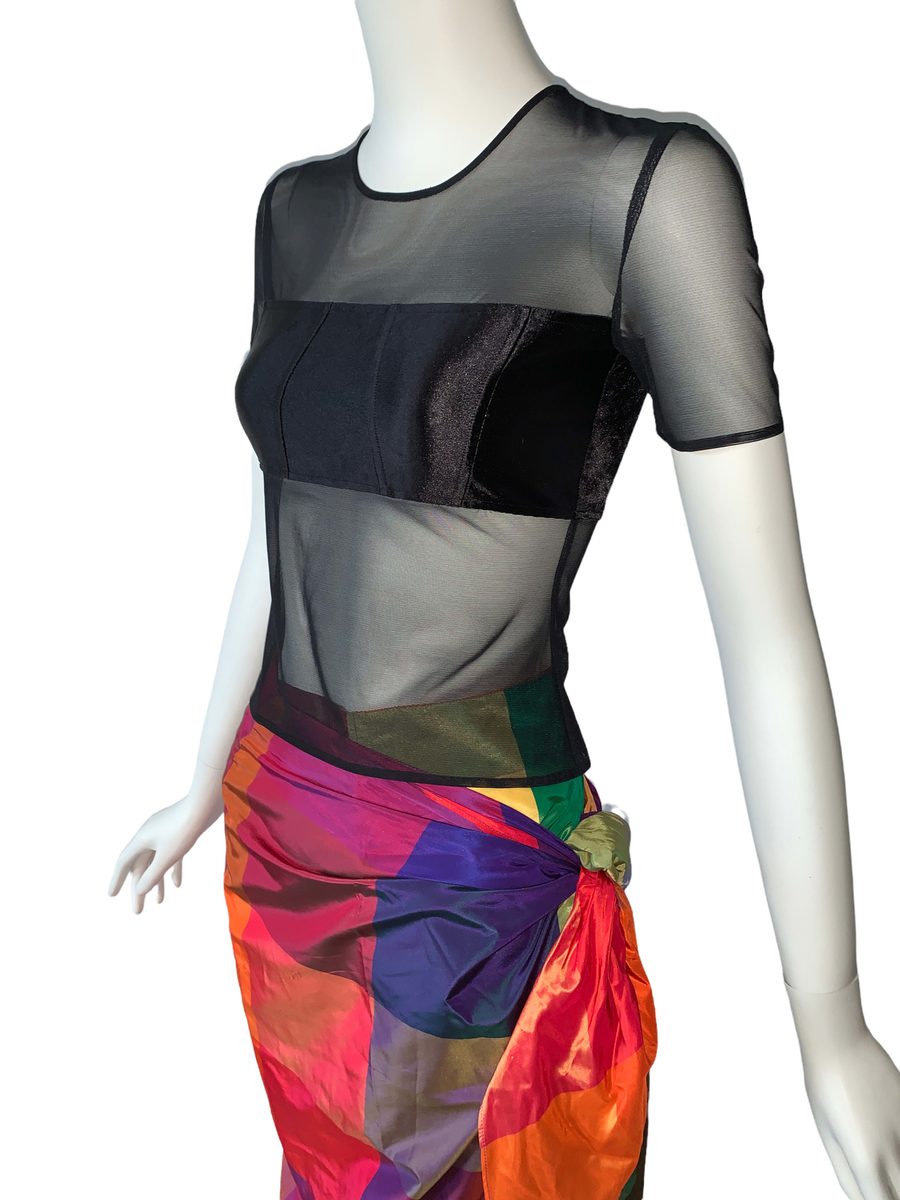 90s Chantal Thomass Bandeau and Mesh Top product image