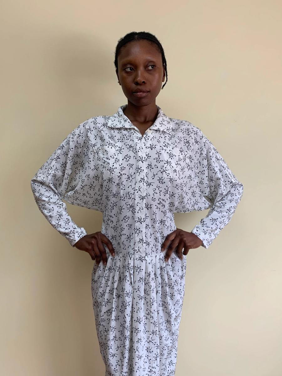 1980s Norma Kamali Safety Pin Dress product image