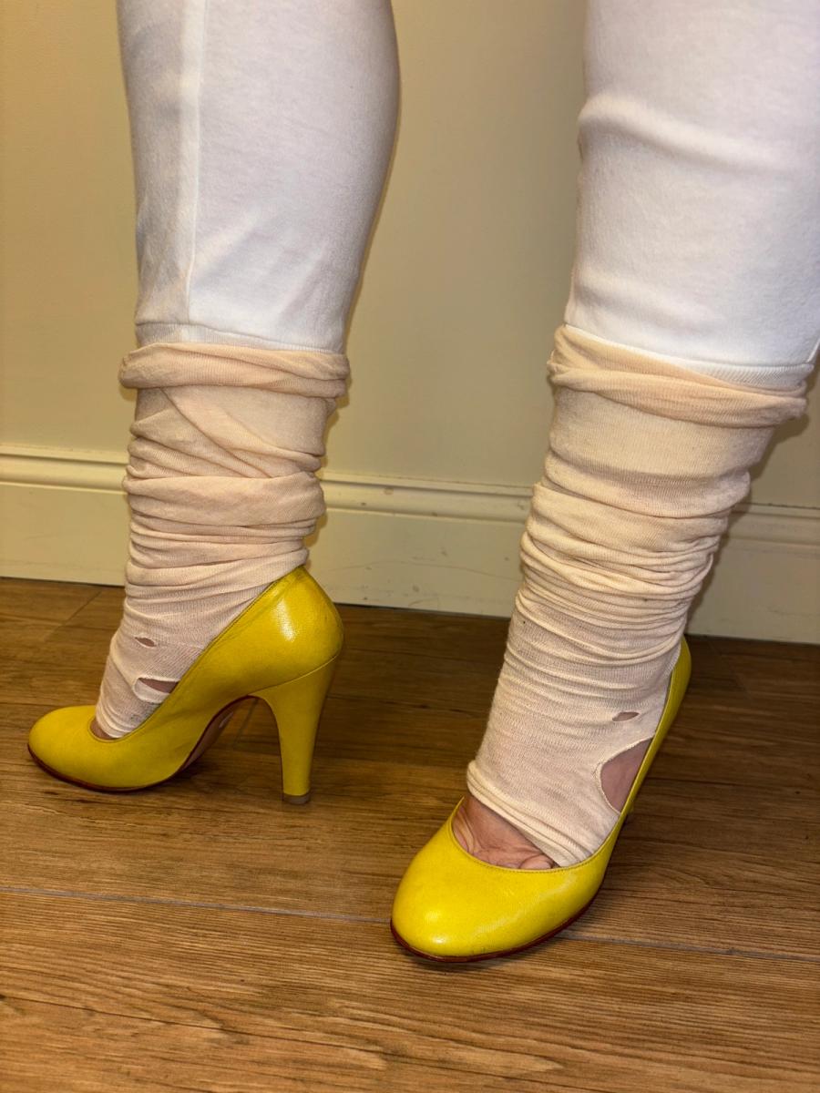 80s Norma Kamali Yellow Pumps product image