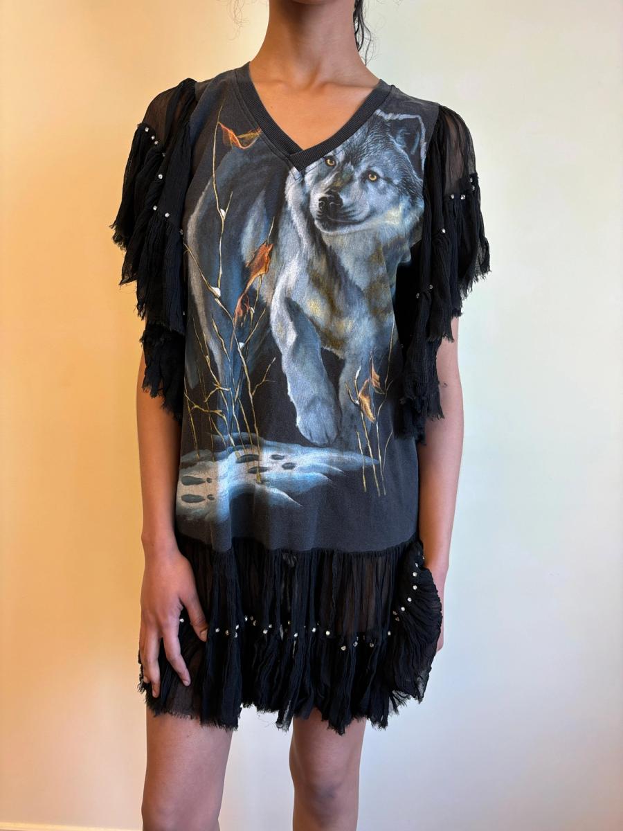 DryCleanOnly Wolf Rhinestone Dress product image