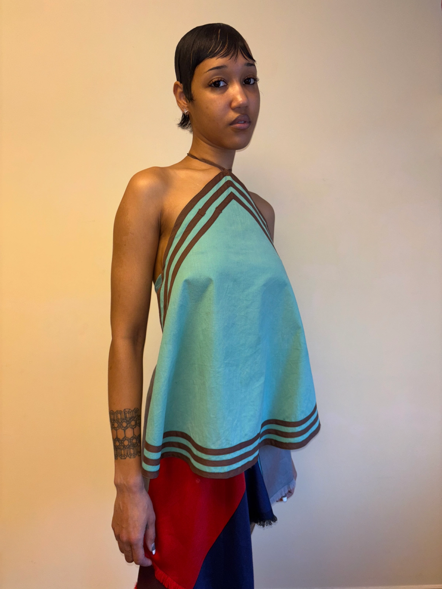 1930s Green Cotton Halter product image