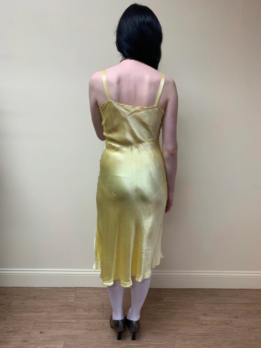 1930s Bias Cut Slip Perfect Yellow product image
