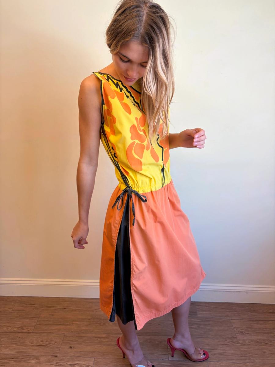 80s Castelbajac Hand-Painted Dress product image