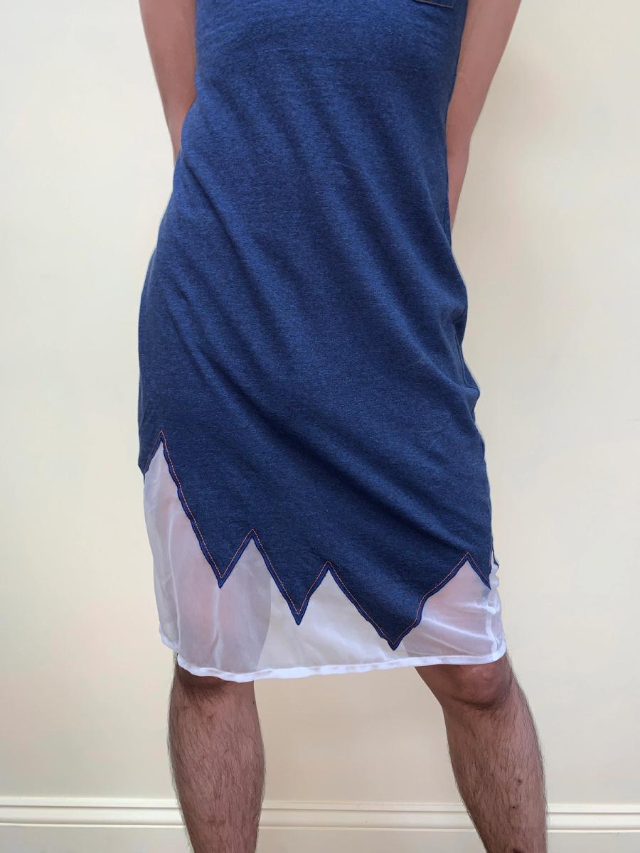 90s W< Jagged Hem Dress product image