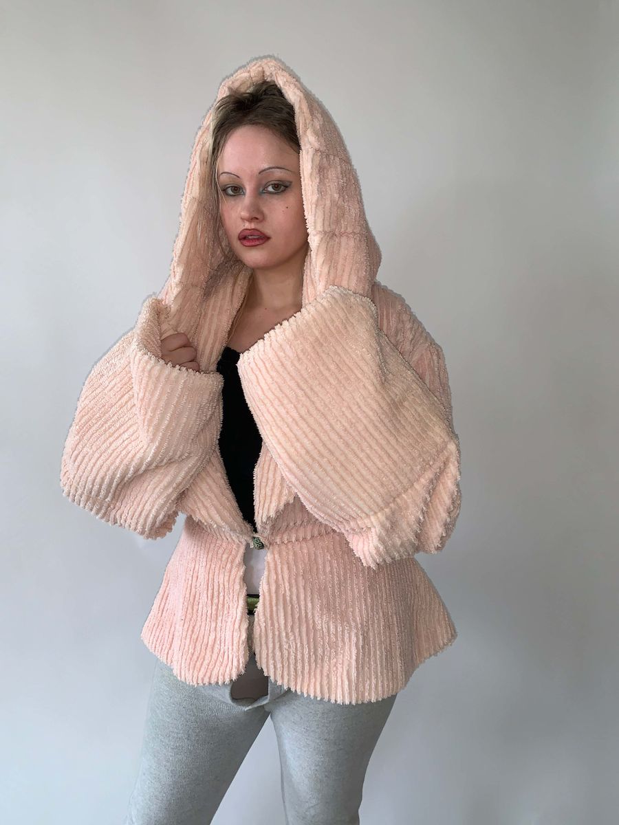 Norma Kamali Toweling Hooded Jacket product image