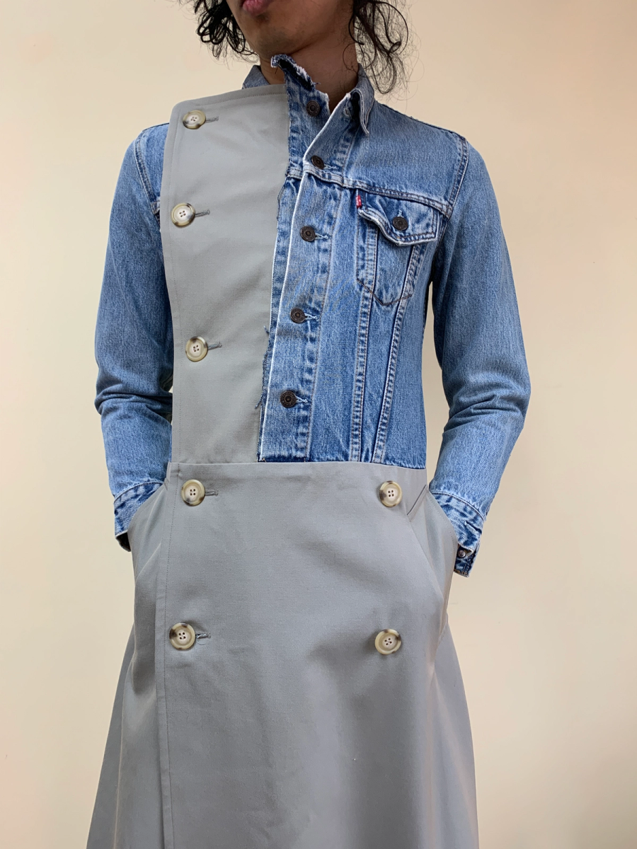 Yeah Right!! Trench and Denim Jacket Combination product image