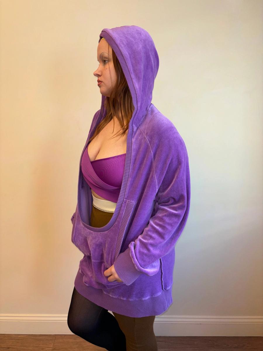 Sonia Rykiel Purple Velour Dress product image