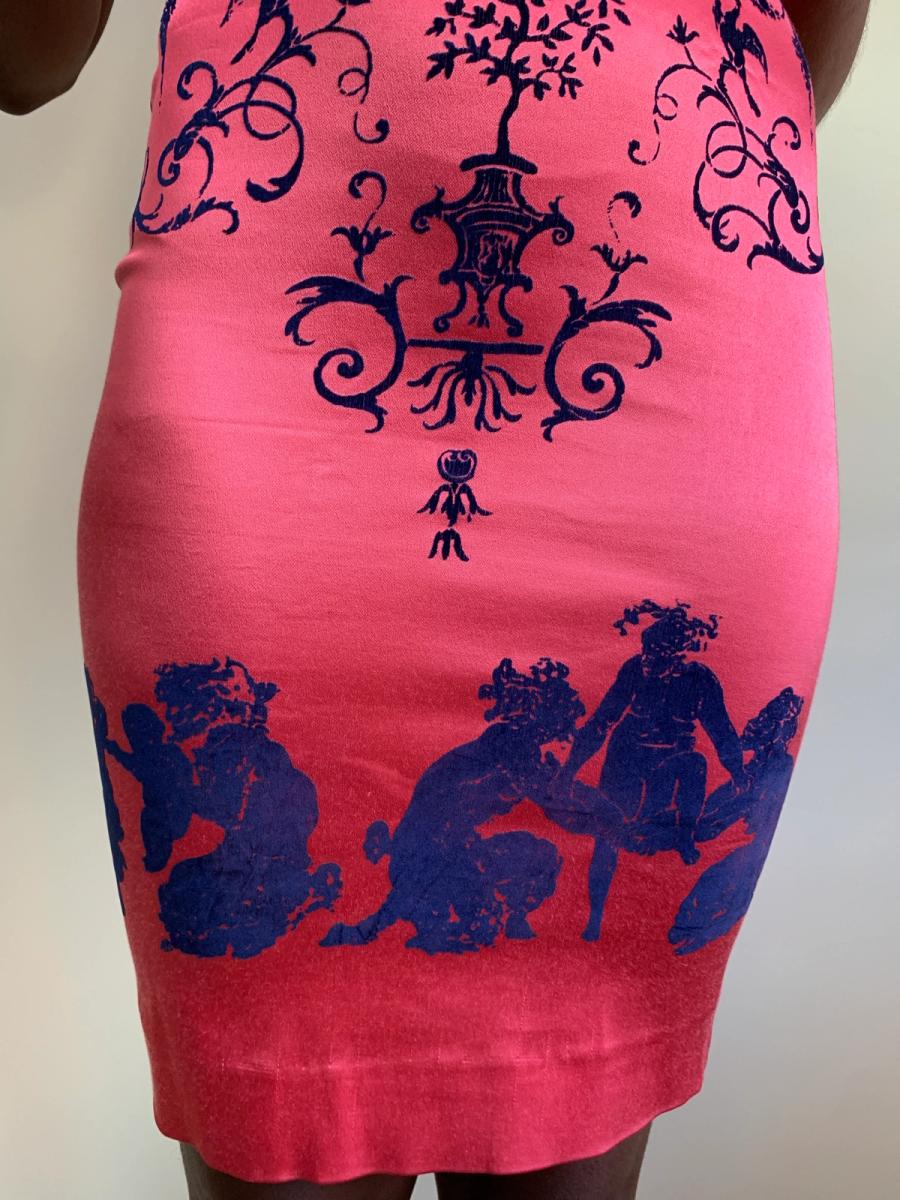 S/S 1992 Vivienne Westwood Hot Pink Boulle Dress product image