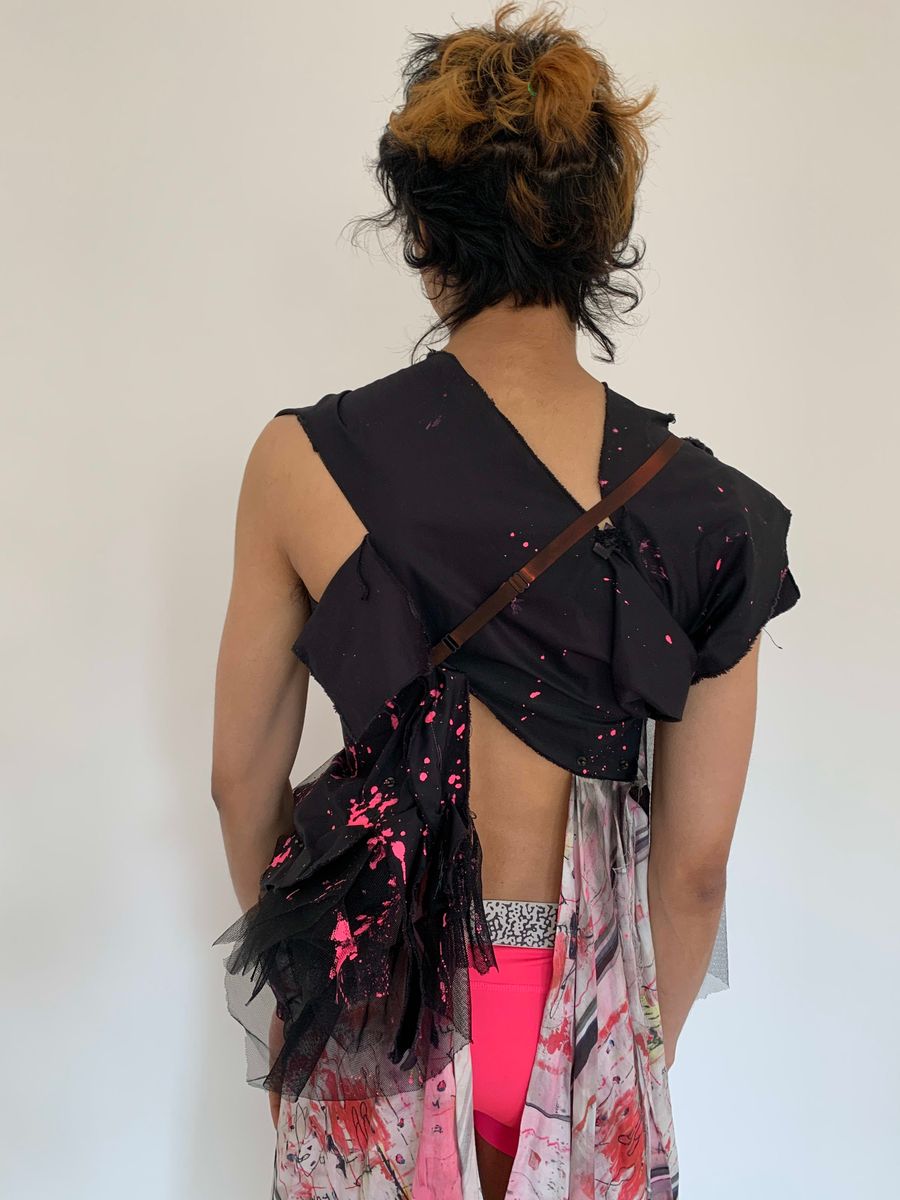 Hisui Asymmetrical Splatter Gown product image