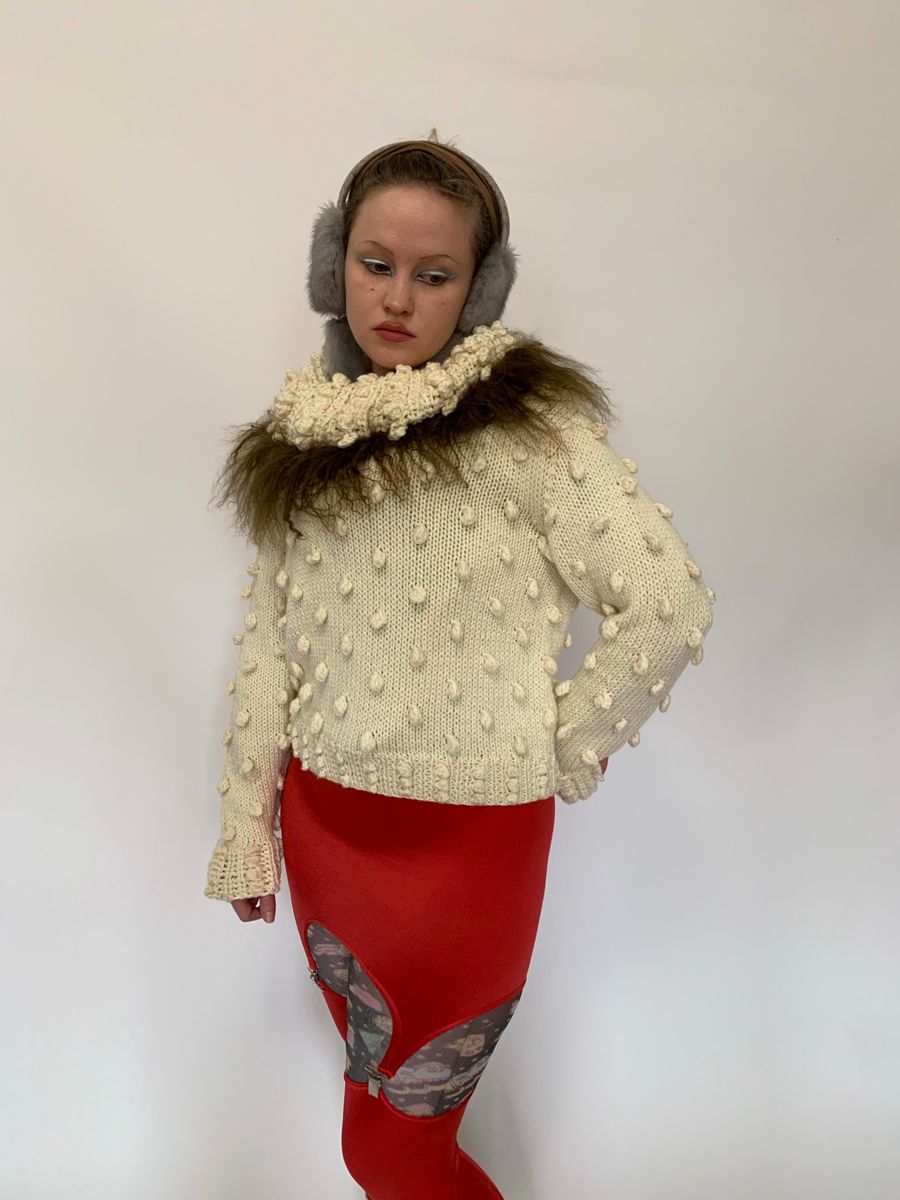 Kaneko Isao Mongolian Fur Trim Sweater product image