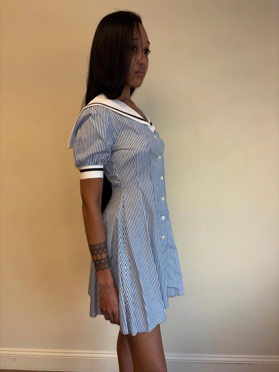 80s Norma Kamali Sailor Dress product image