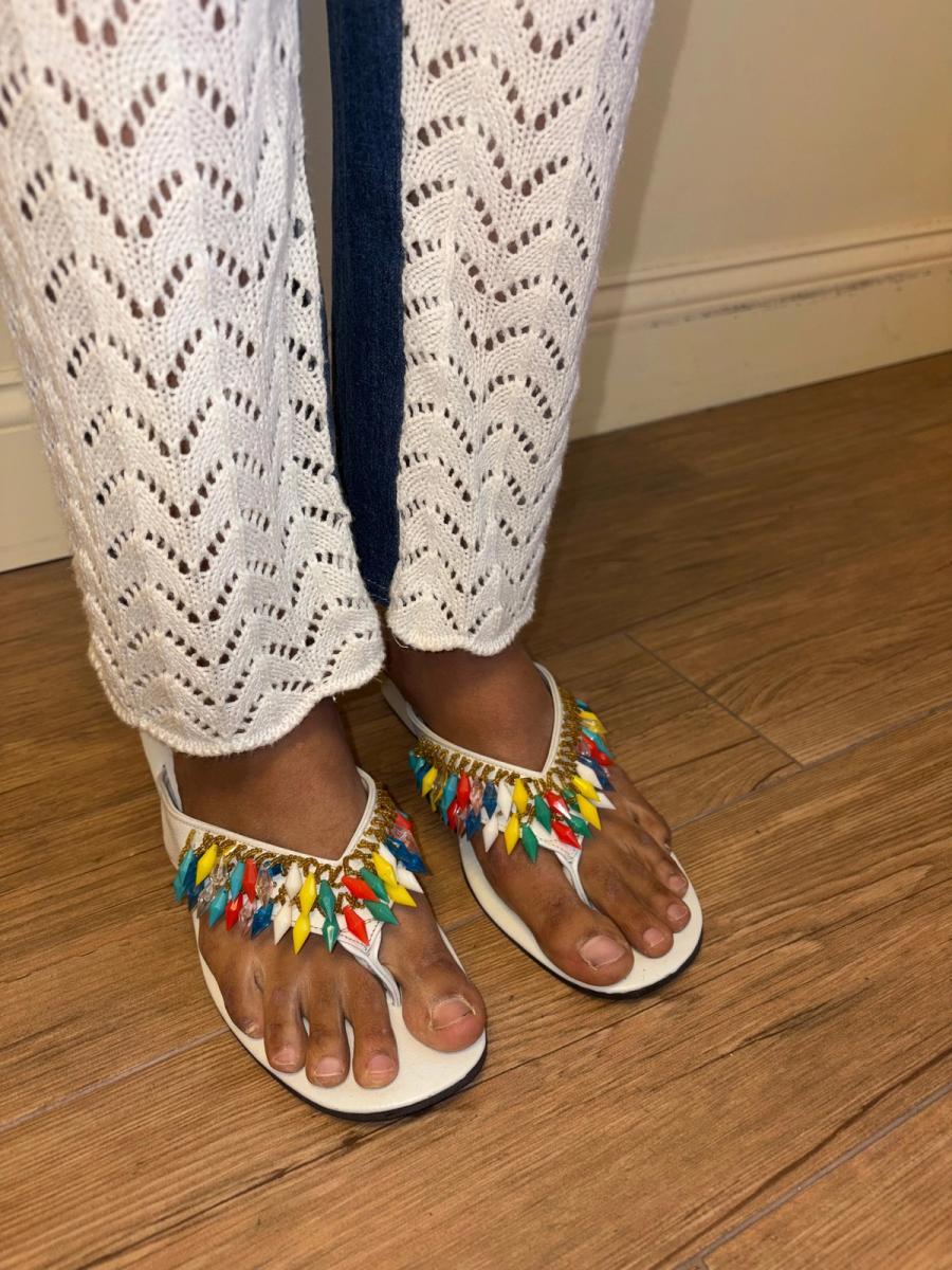 1970s Beaded Sandals from the Philippines product image