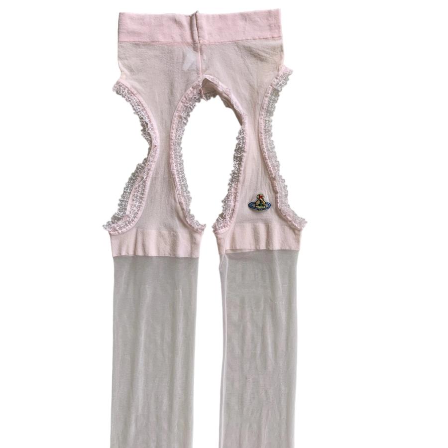 Deadstock Vivienne Westwood Pink Garter Style Stockings product image