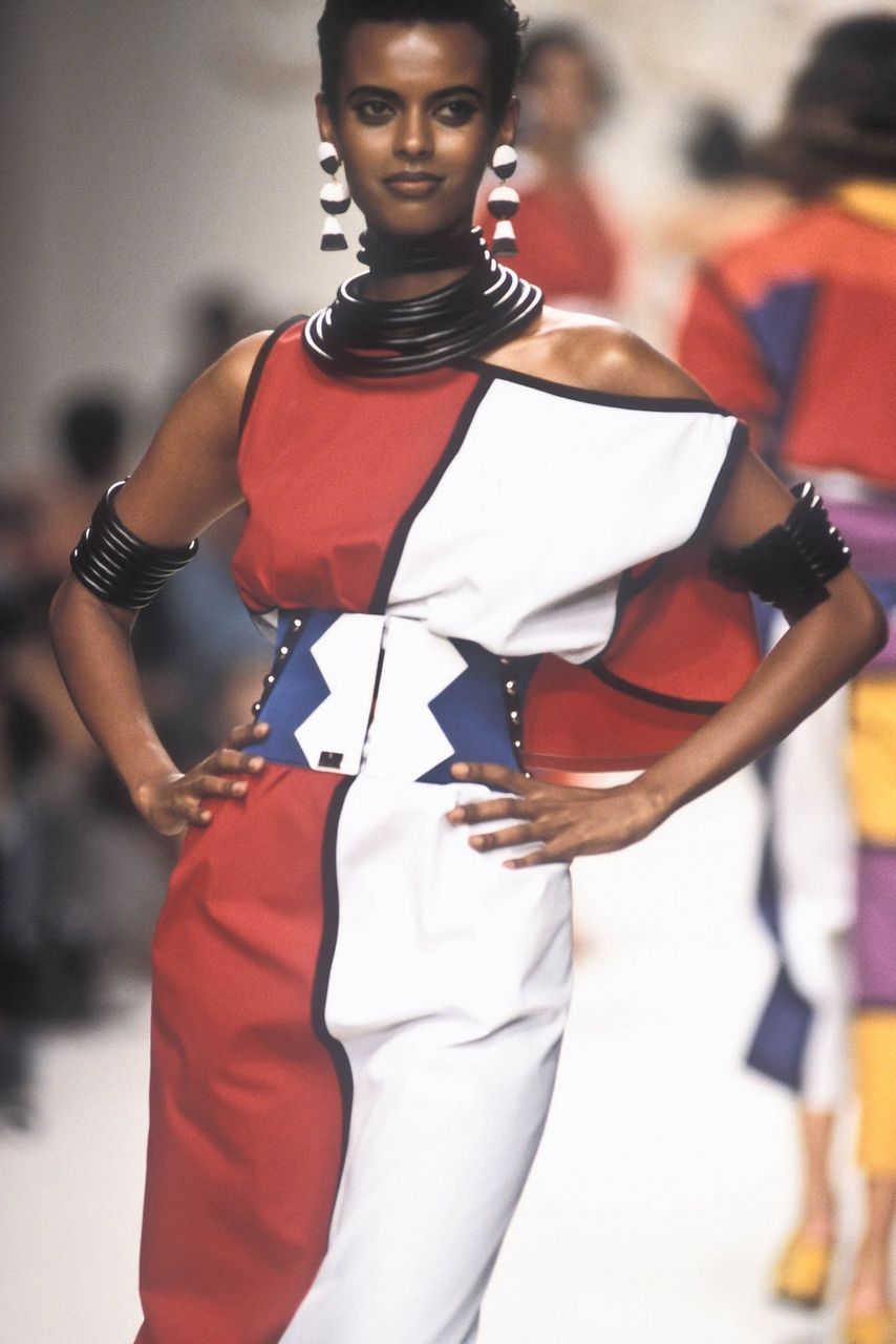 Spring/Summer 1992 Chantal Thomass Color Blocked Skirt Pants product image