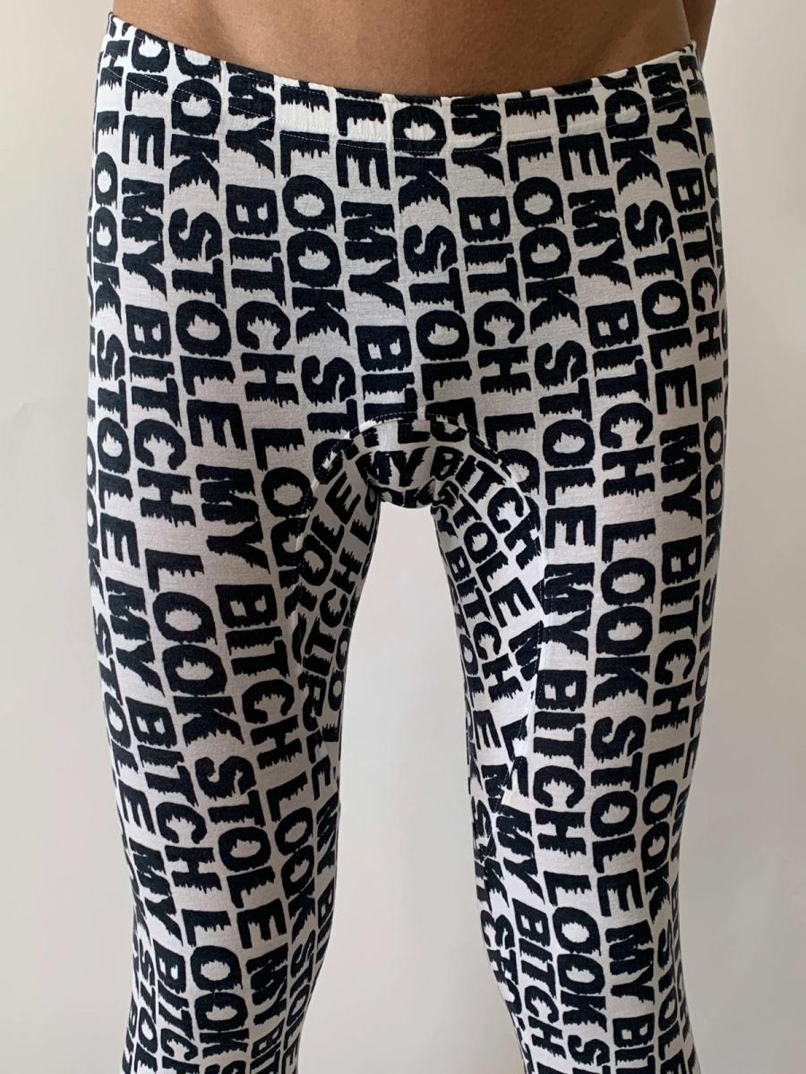 Bernhard Willhelm 'Look Stole My Bitch' Leggings