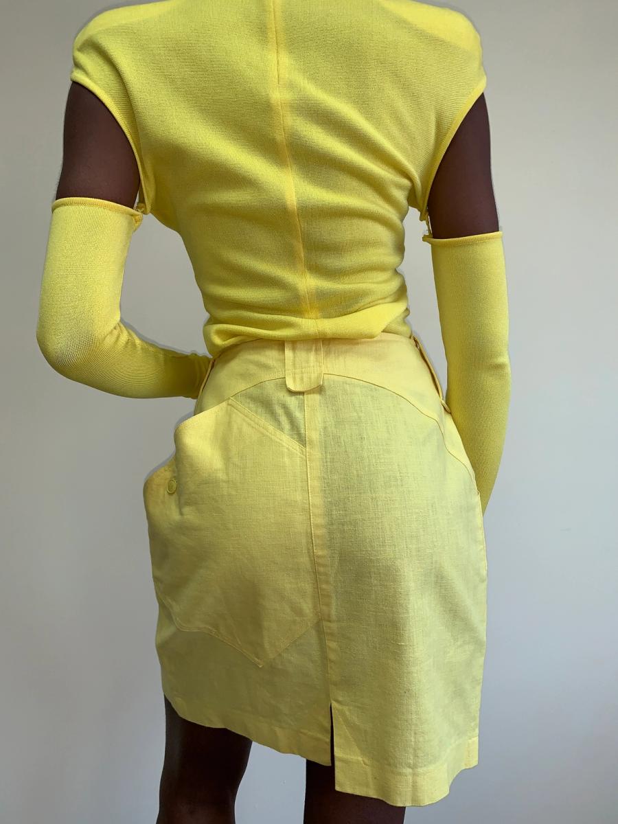 Claude Montana 80s Wiggle Skirt product image