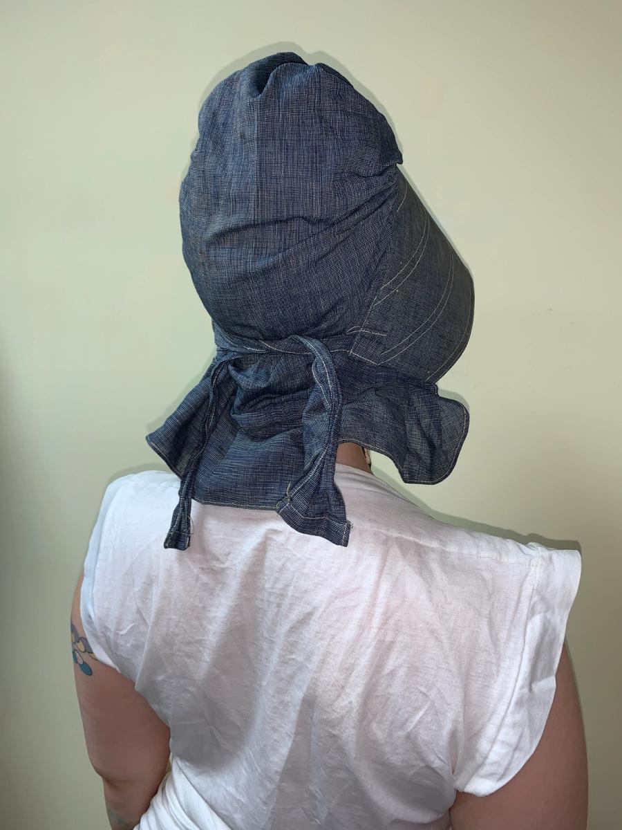 Antique Waxed Denim Bonnet product image