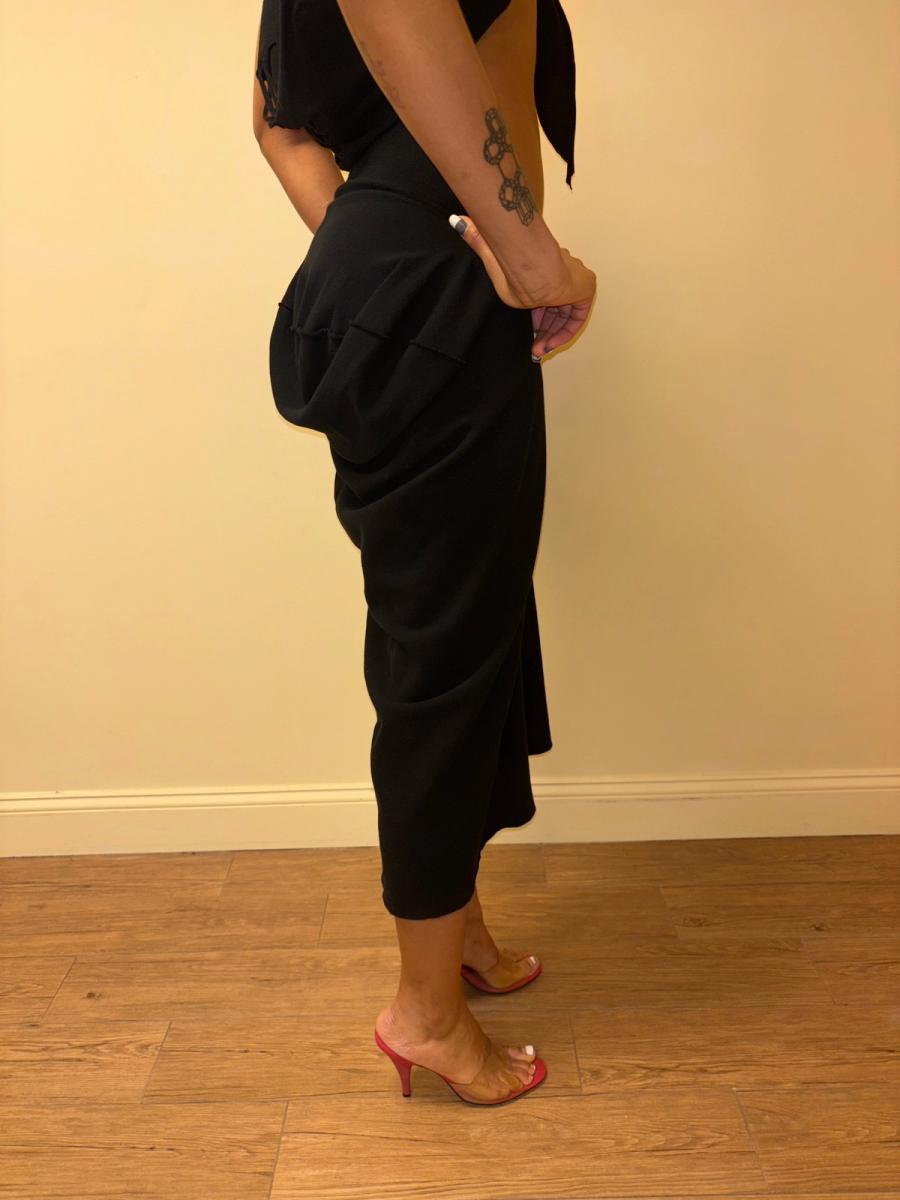 00s Issey Miyake APOC Bustle Black Skirt product image