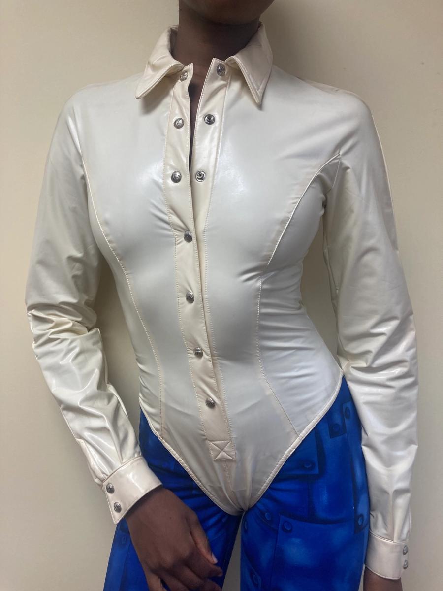 90s Thierry Mugler PVC Leotard product image