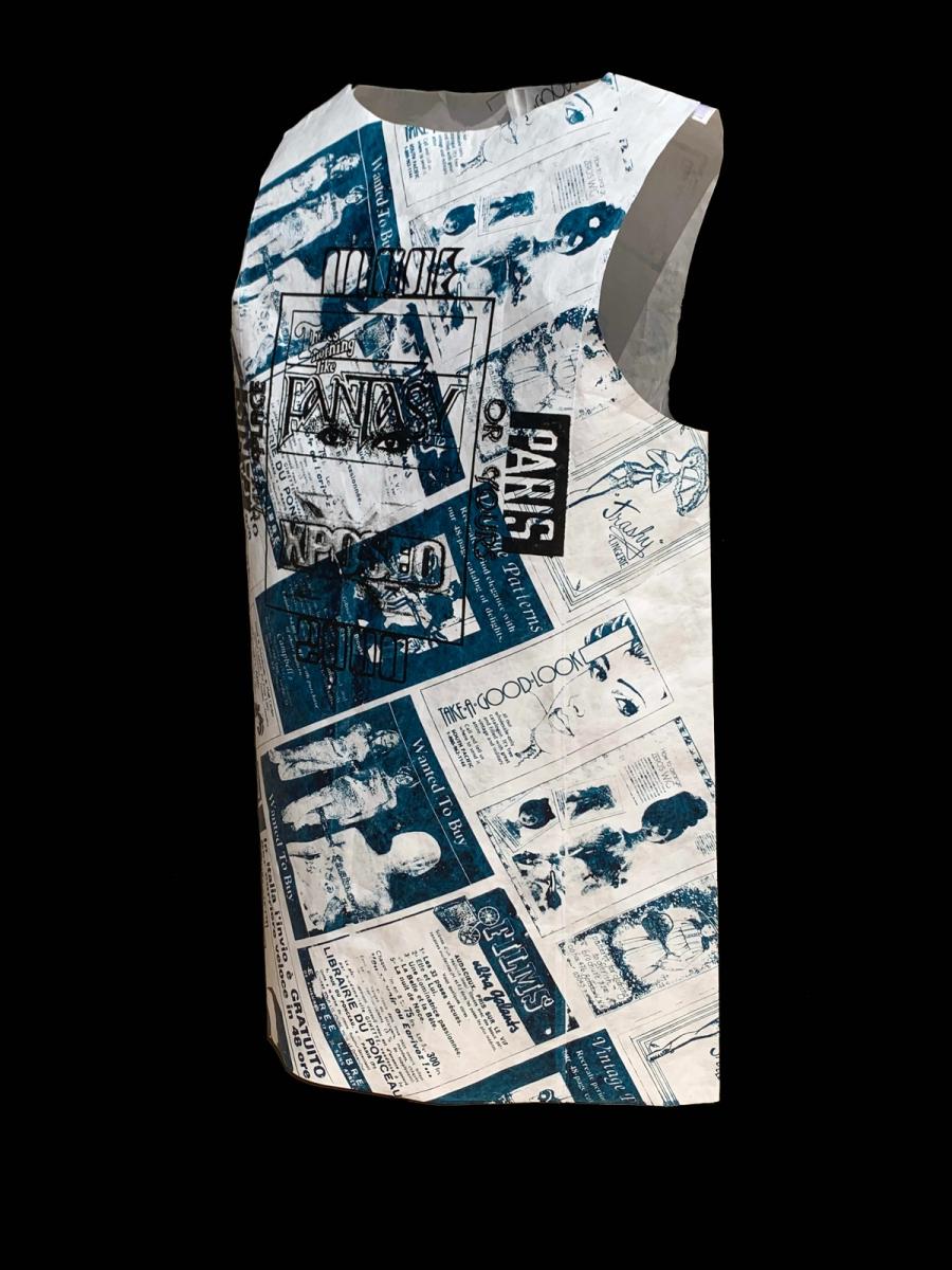 Newsprint Minirock Shift Dress product image