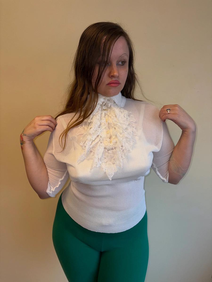 1996 Vivienne Westwood Crochet Sheer Blouse product image