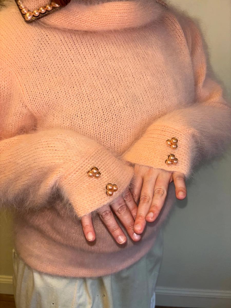 1980s Angora Pink Sweater product image