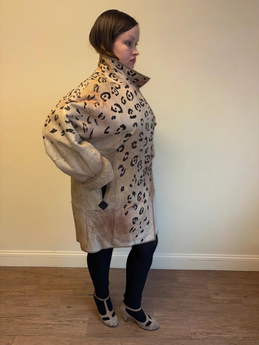 80s Krizia Painted Leopard Jacket product image