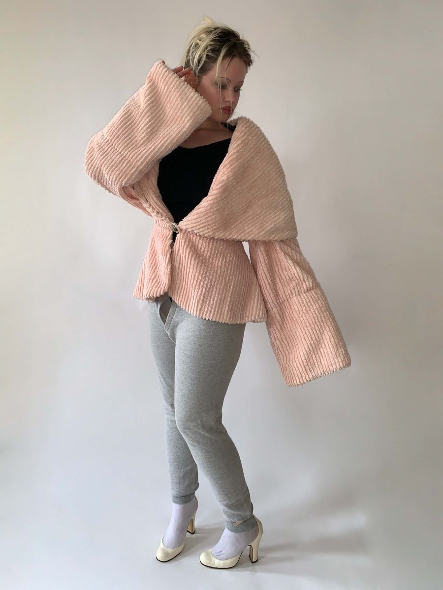 Norma Kamali Toweling Hooded Jacket product image