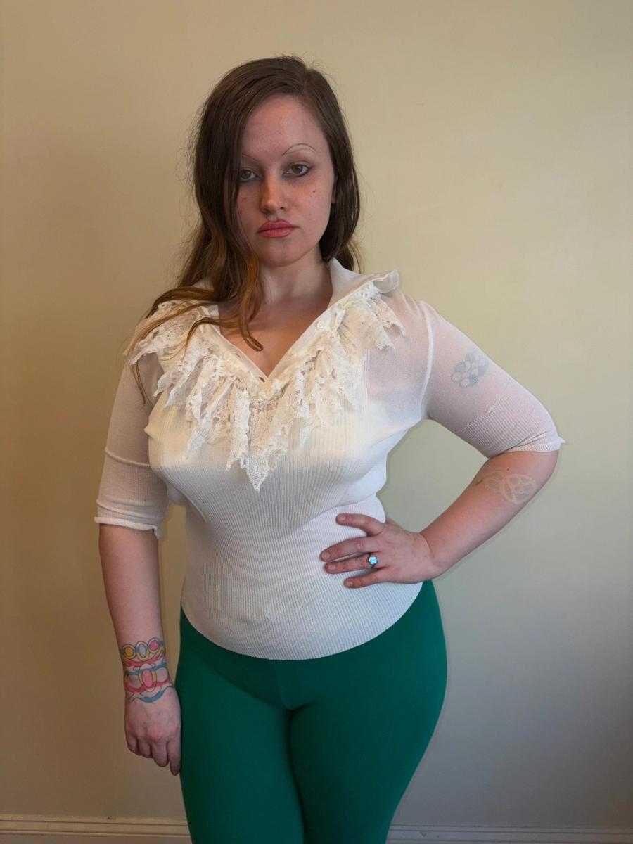 1996 Vivienne Westwood Crochet Sheer Blouse product image
