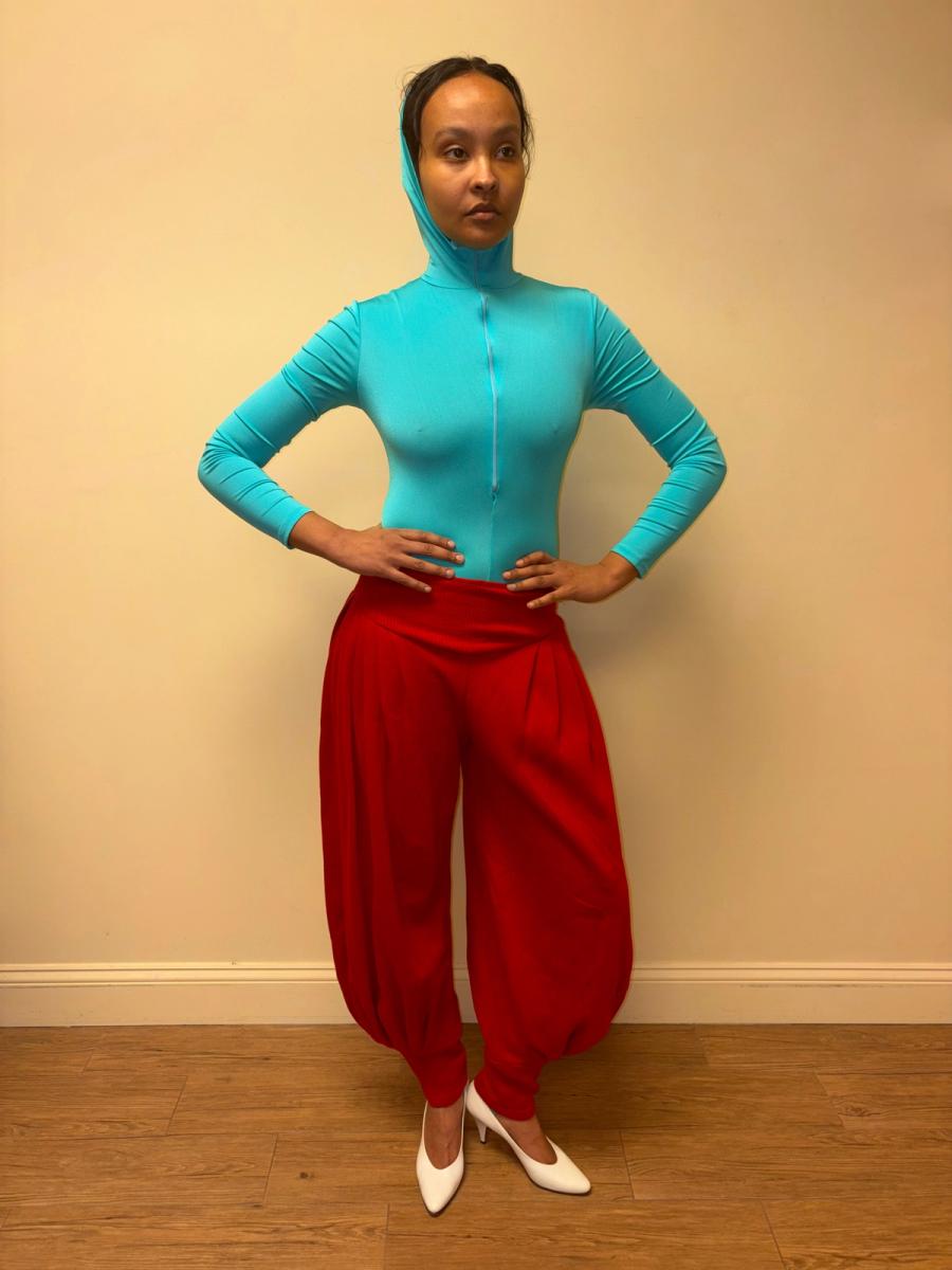 80s Norma Kamali Red Sweatpants product image