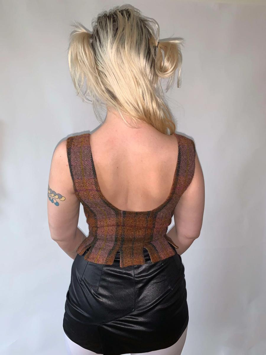 Vivienne Westwood Tartan Vest with Jagged Neckline  product image