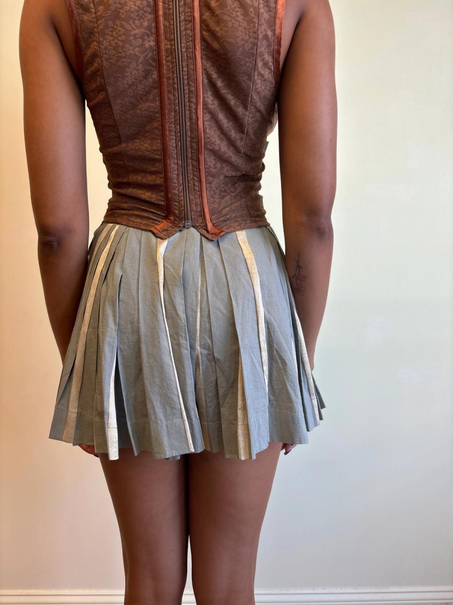 Vivienne Westwood Gold and Gray Skort product image