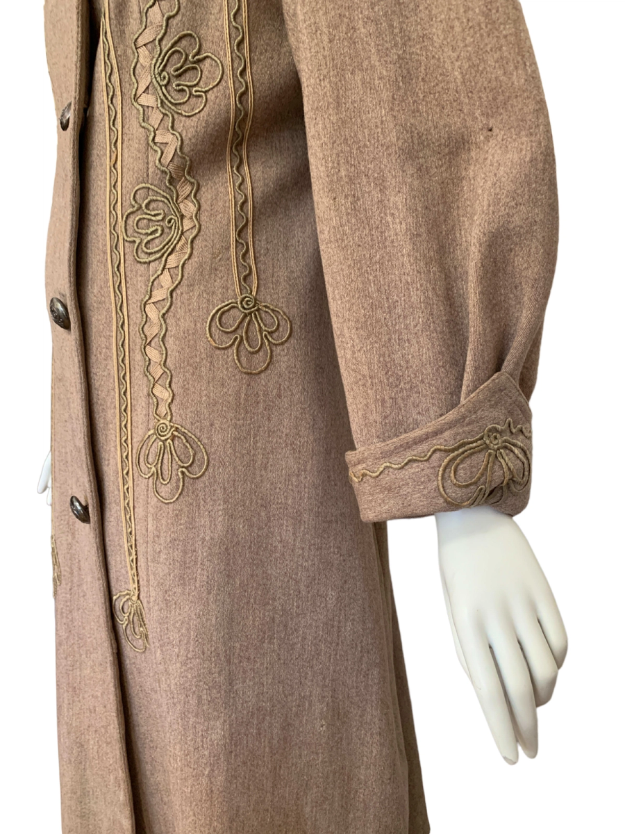 Antique Edwardian Duster with Soutache Design product image