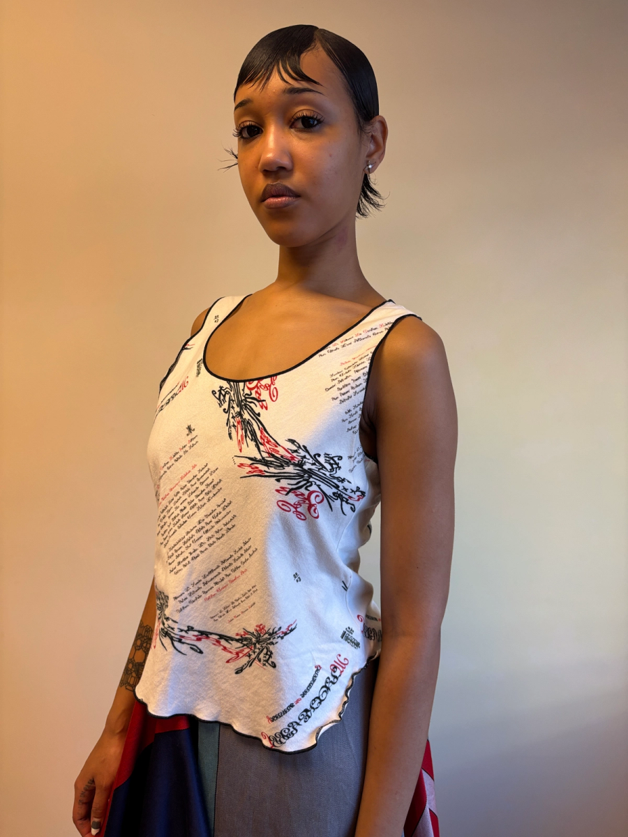Issey Miyake SS 2004 Tattoo Art Nouveau Tank Top product image