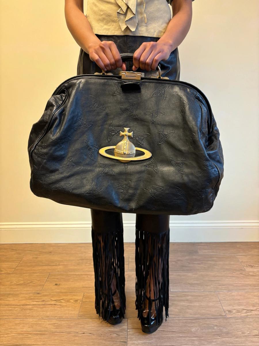 Vivienne Westwood "On Liberty" Leather Doctor Bag with Oversized Brass Orb product image