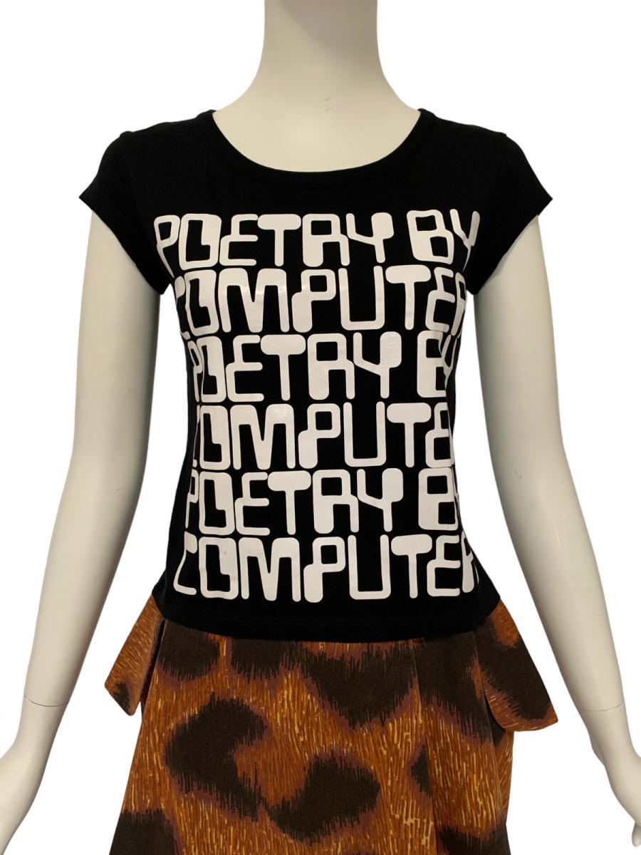 Jeremy Scott "Poetry by Computer" T-shirt