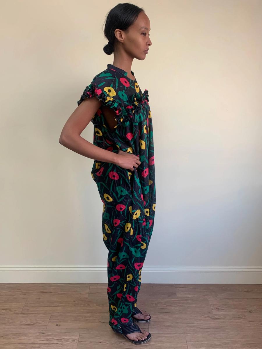 80s Chantal Thomass Poppy Print Jumpsuit product image