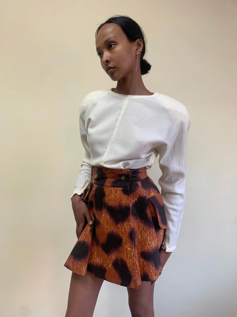 Vivienne Westwood Rare SS94 Café Society Cheetah Skirt product image