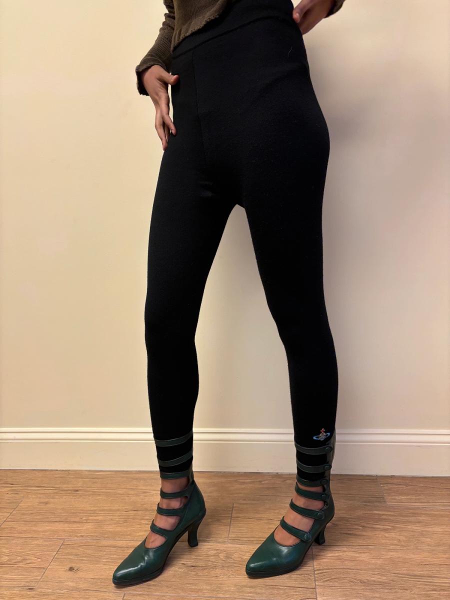 90s Vivienne Westwood Knit Orb Leggings product image